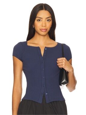 Free People Cardi in Navy (Size S)